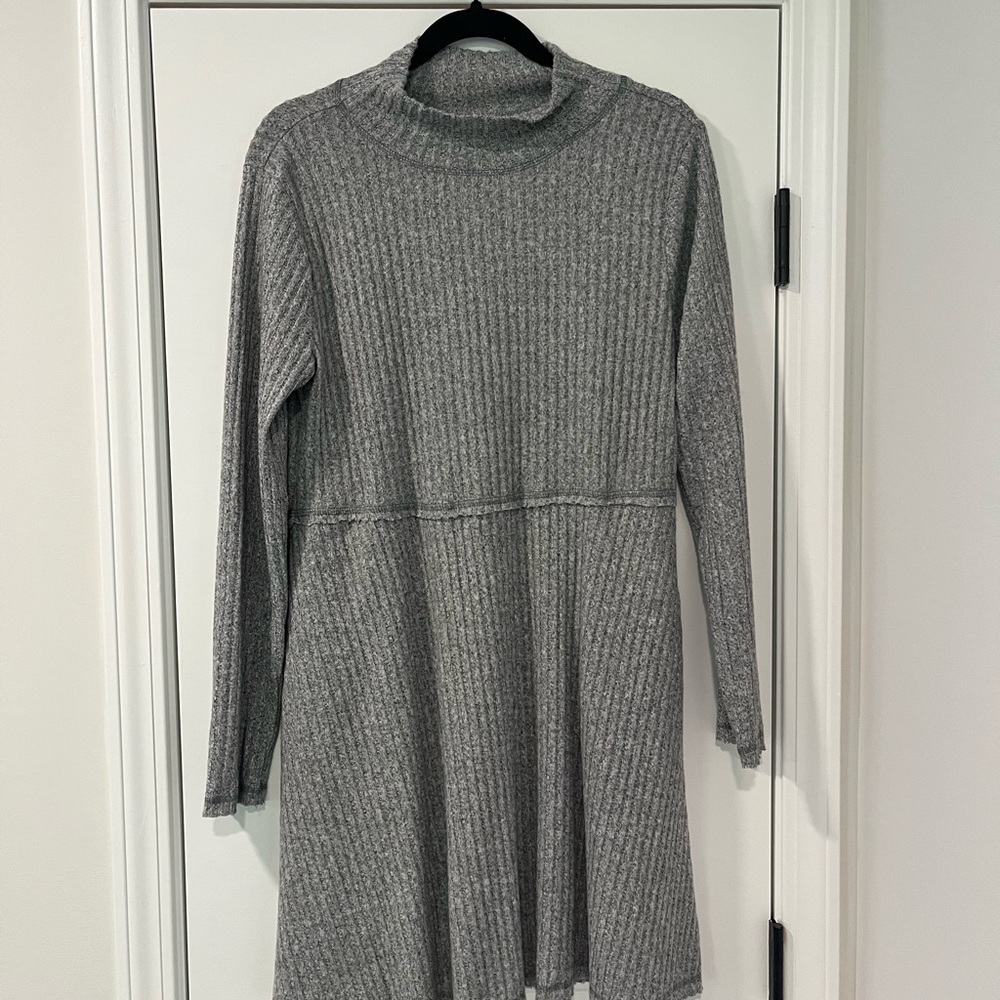 3/$20 Cato Charcoal Long Sleeve Sweater Dress